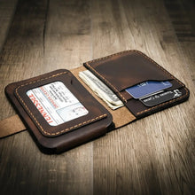 Load image into Gallery viewer, Badge Vertical Wallet - Walnut