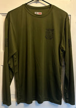 Load image into Gallery viewer, Dry Fit - State Trooper Dry L/S  w/ Badge - Military Green