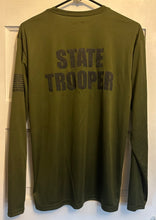 Load image into Gallery viewer, Dry Fit - State Trooper Dry L/S  w/ Badge - Military Green