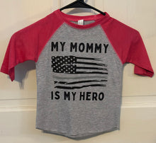 Load image into Gallery viewer, Toddler Mommy Hero Baseball Tee