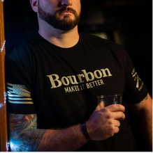 Load image into Gallery viewer, GRUNT STYLE - Men's Bourbon Makes It Better Shirt