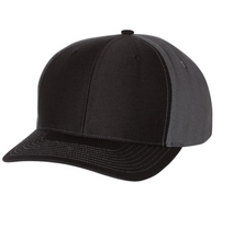 Load image into Gallery viewer, Richardson 312 Twill Hat Badge Hat (Black/Charcoal)