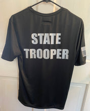 Load image into Gallery viewer, Dry Fit - State Trooper S/S w/ Badge  (Black)