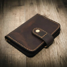 Load image into Gallery viewer, Badge Vertical Wallet - Walnut
