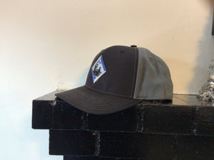 Richardson 312 Twill Hat Badge Hat (Black/Charcoal)