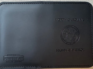 Embossed Leather Badge and ID Case