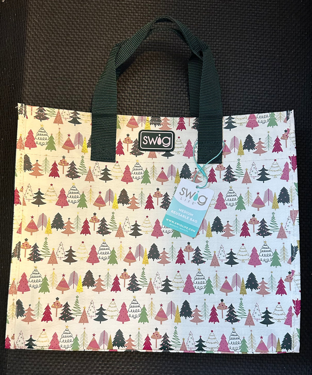 Swig - Tinseled Trees Reusable Bag (Medium)