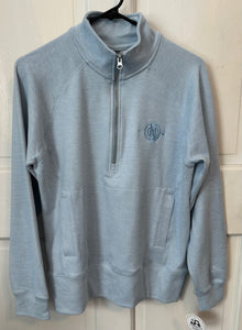 Ladies electric fleece 1/4 Zip with Wagon Wheel
