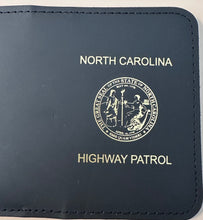 Load image into Gallery viewer, Leather Badge and ID Case with Gold Imprint
