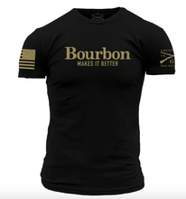 Load image into Gallery viewer, GRUNT STYLE - Men&#39;s Bourbon Makes It Better Shirt
