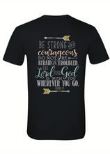 Load image into Gallery viewer, Women&#39;s  Strength T-shirt Joshua 1:9
