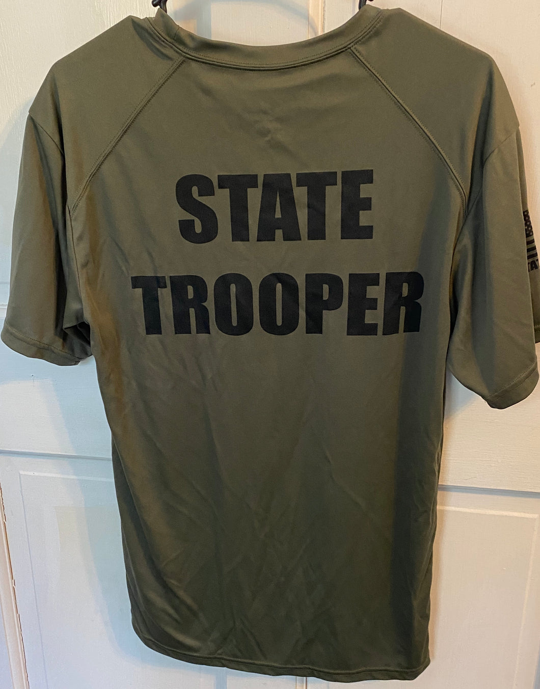 State Trooper Dry Fit w/Badge  - Olive (Badger Sports)