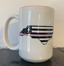 Load image into Gallery viewer, Pink Shoulder Patch Breast Cancer Coffee Mug
