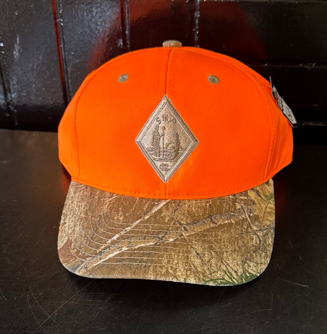 Real Tree Hat Badge Hat Blaze Crown w/ Camo Visor