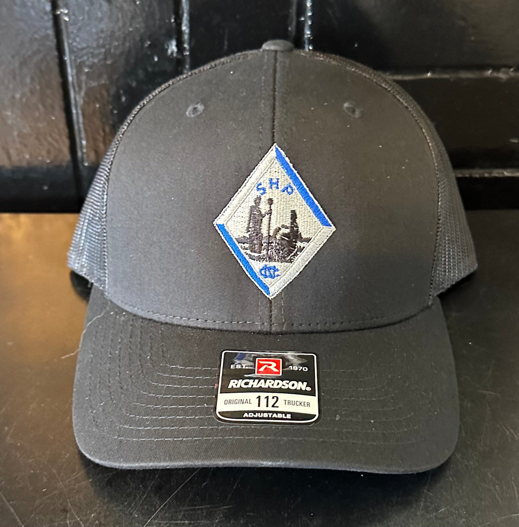Richardson 112 Hat Badge Hat (Black/Black)