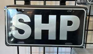 SHP License Plate - Black