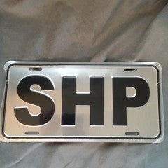 SHP License Plate - Silver