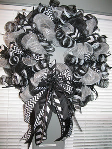 NCSHP Wreath Black and Silver