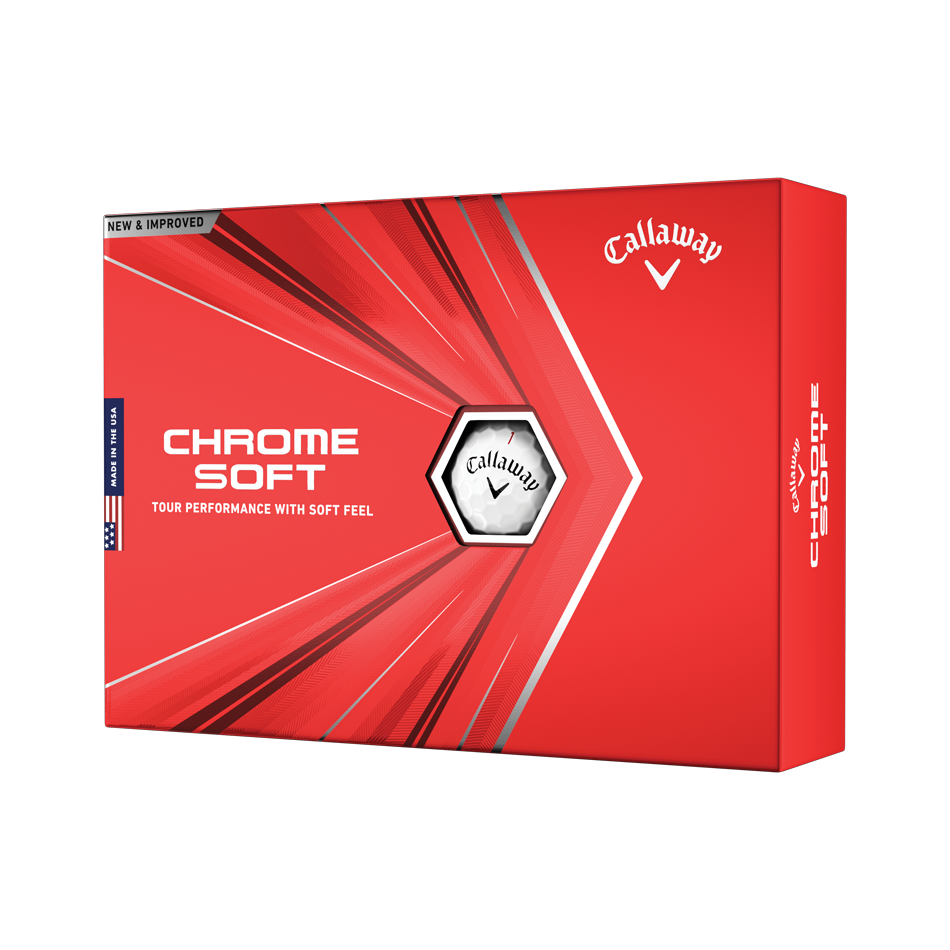 Chrome Soft Golf Balls w/ Badge (12-pack)