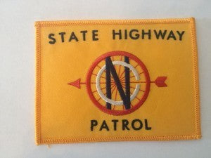 Vintage State Highway Patrol Patch Gold