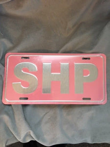 SHP License Plate - Pink