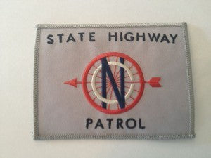 Vintage State Highway Patrol Patch Silver